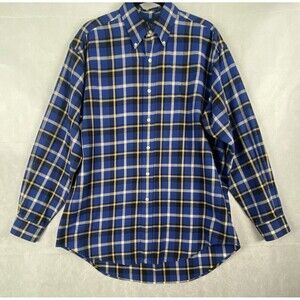 Vintage Ralph Lauren Polo Blaire Shirt Mens M Plaid Flannel 100% Cotton MINT!